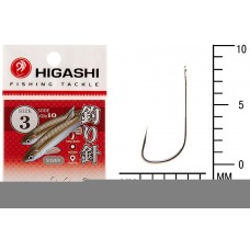Крючок Higashi Sode ringed №3 Silver (10 шт)