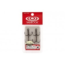 Крючок тройник Vanfook DT-55 №4 Stealth Black (4 шт)