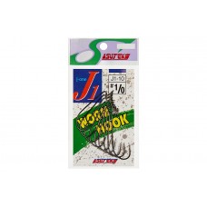 Крючок офсетный Yamai Worm Hook J-1 №1/0 (9 шт)