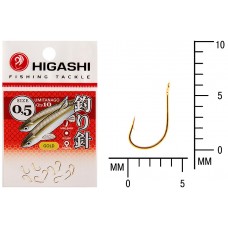 Крючок Higashi Umitanago ringed №0,5 Gold (10 шт)