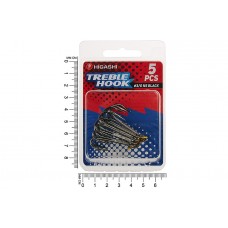 Крючок тройник Higashi TH-1 №3/0 NS Black (5 шт)