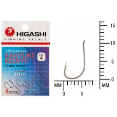 Крючок Higashi Kantuki Keiryu №4 Black Nickel (10 шт)