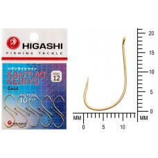 Крючок Higashi Kantuki Keiryu №12 Gold (10 шт)