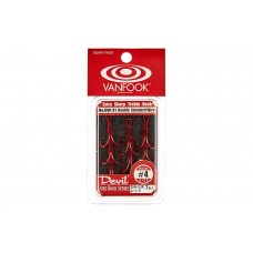 Крючок двойник Vanfook DW-31 №6 Red (7 шт)