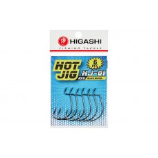 Крючок офсетный Higashi Hot Jig HJ-01 №3/0 Black Nickel (6 шт)