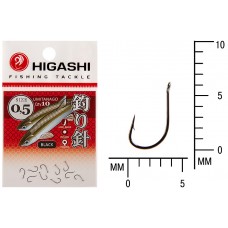 Крючок Higashi Umitanago ringed №0,5 Black (10 шт)