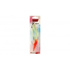 Крючок с кембриком Higashi Gummi Makk №8/0 цвет 02 Red Head (3 шт)