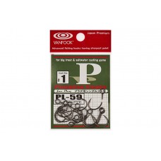 Крючок Vanfook PL-59 №4 Zero Black (16 шт)