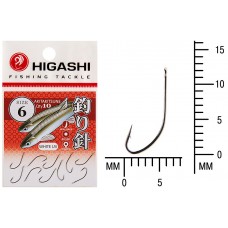 Крючок Higashi Akitakitsune ringed №6 White UV (10 шт)