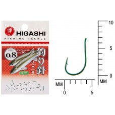 Крючок Higashi Umitanago ringed №0,8 Green (10 шт)