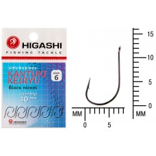 Крючок Higashi Kantuki Keiryu №6 Black Nickel (10 шт)