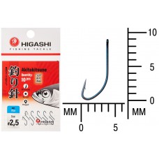 Крючок Higashi Akitakitsune ringed №2,5 Blue (10 шт)