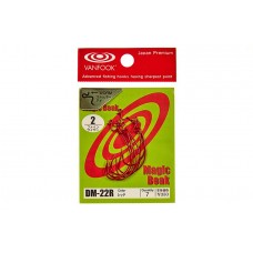 Крючок офсетный Vanfook DM-22 №1 Red (7 шт)