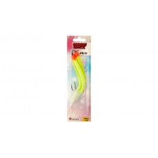 Крючок с кембриком Higashi Gummi Makk №8/0 цвет 03 Yellow (3 шт)