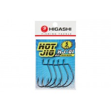 Крючок офсетный Higashi Hot Jig HJ-01 №5/0 Black Nickel (5 шт)