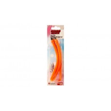 Крючок с кембриком Higashi Gummi Makk №12/0 цвет 05 Orange (3 шт)
