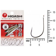 Крючок Higashi Umitanago ringed №8 White UV (10 шт)