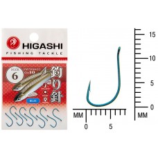 Крючок Higashi Umitanago ringed №6 Blue (10 шт)