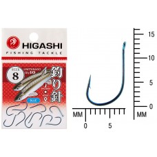 Крючок Higashi Umitanago ringed №8 Blue (10 шт)