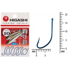 Крючок Higashi Akitakitsune ringed №10 Blue (10 шт)