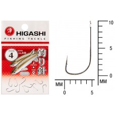 Крючок Higashi Sode ringed №4 Silver (10 шт)