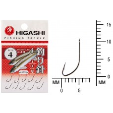 Крючок Higashi Akitakitsune ringed №4 White UV (10 шт)