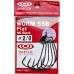 Крючок офсетный Vanfook Worm-55B Flat №2/0 NS Black (6 шт) в СПб, Санкт-Петербурге купить