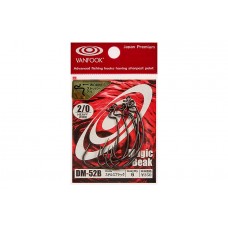 Крючок офсетный Vanfook DM-52 №2/0 Stealth Black (6 шт)