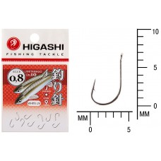 Крючок Higashi Umitanago ringed №0,8 White UV (10 шт)