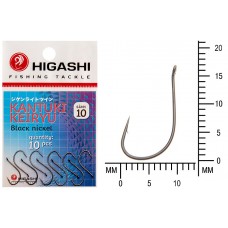 Крючок Higashi Kantuki Keiryu №10 Black Nickel (10 шт)