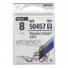 Крючок Owner Tenkara Straight w/eye brown №8 (10 шт)