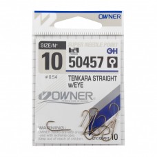 Крючок Owner Tenkara Straight w/eye brown №10 (10 шт)