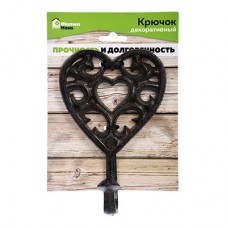 Крючок настенный Blumen Haus Сердце 66062