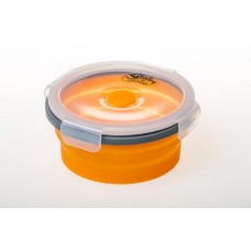 Контейнер Tramp складной силиконовый с крышкой 550мл TRC-088 (оливковый)
