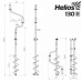 Ледобур Helios HS-130DR (диаметр 130 мм) правый, прямые ножи LH-130RD в СПб, Санкт-Петербурге купить