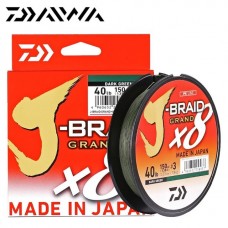 Леска плетеная Daiwa J-Braid Grand X8 150м 0.28мм светло-серый