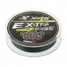 Шнур плетеный Helios Extrasense X4S PE 5/74LB 0,39мм 92м Green HS-ES-X4S-5/74LB