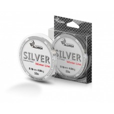 Леска Allvega Silver (50м) 0.18мм (4,04кг) серебристая
