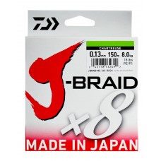 Леска плетеная Daiwa J-Braid X8 300м 0,06мм зеленая