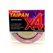 Леска плетеная Siweida Taipan Sensor PE Braid X4 135м 0,20мм (11,40кг) ярко-зеленая