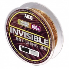 Леска Akkoi Invisible 3D 0,20мм 100м (7,45 кг) хамелеон AI100CH-0.20