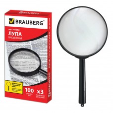 Лупа ручная Brauberg d100 мм увеличение 3х 451802 (6)