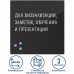 Стеклянная магнитно маркерная доска Brauberg 45х45 см черная 236736 в СПб, Санкт-Петербурге купить