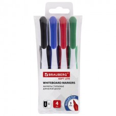 Маркеры для доски Brauberg Soft Line 3 мм 4 цвета 152107 (3)