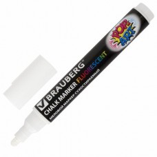 Маркер меловой Brauberg Pop-Art 5 мм белый 151527 (8)