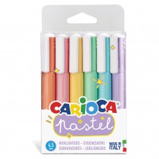 Набор текстовыделителей Carioca Pastel линия 1-5 мм 6 цветов 43033