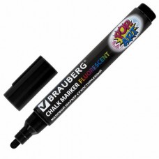 Маркер меловой Brauberg Pop-Art 5 мм черный 151534 (8)