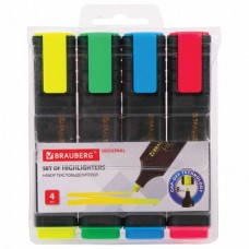 Набор текстовыделителей Brauberg Original 1-5 мм 4 цвета 151689 (3)