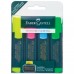 Набор текстовыделителей Faber Castell линия 1-5 мм 4 цвета 154804 в СПб, Санкт-Петербурге купить