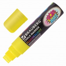 Маркер меловой Brauberg Pop-Art 15 мм желтый 151538 (3)